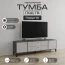 Тумба ТВ "Парус-10" Графит/Светло серый
